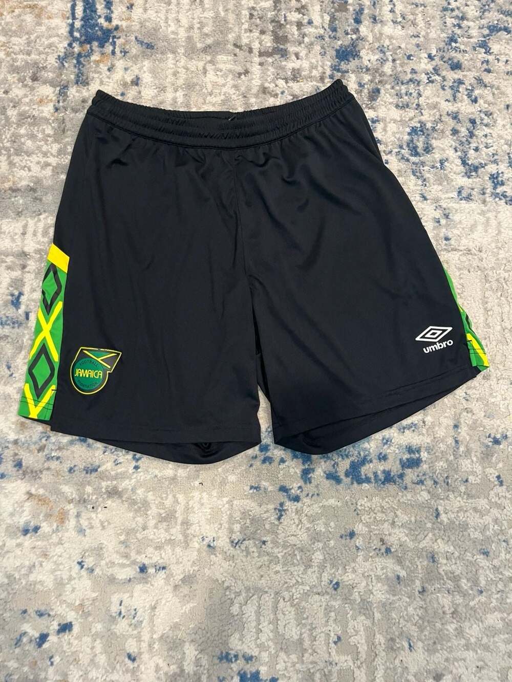 Umbro Jamaica Football Federation Shorts Size XL Black